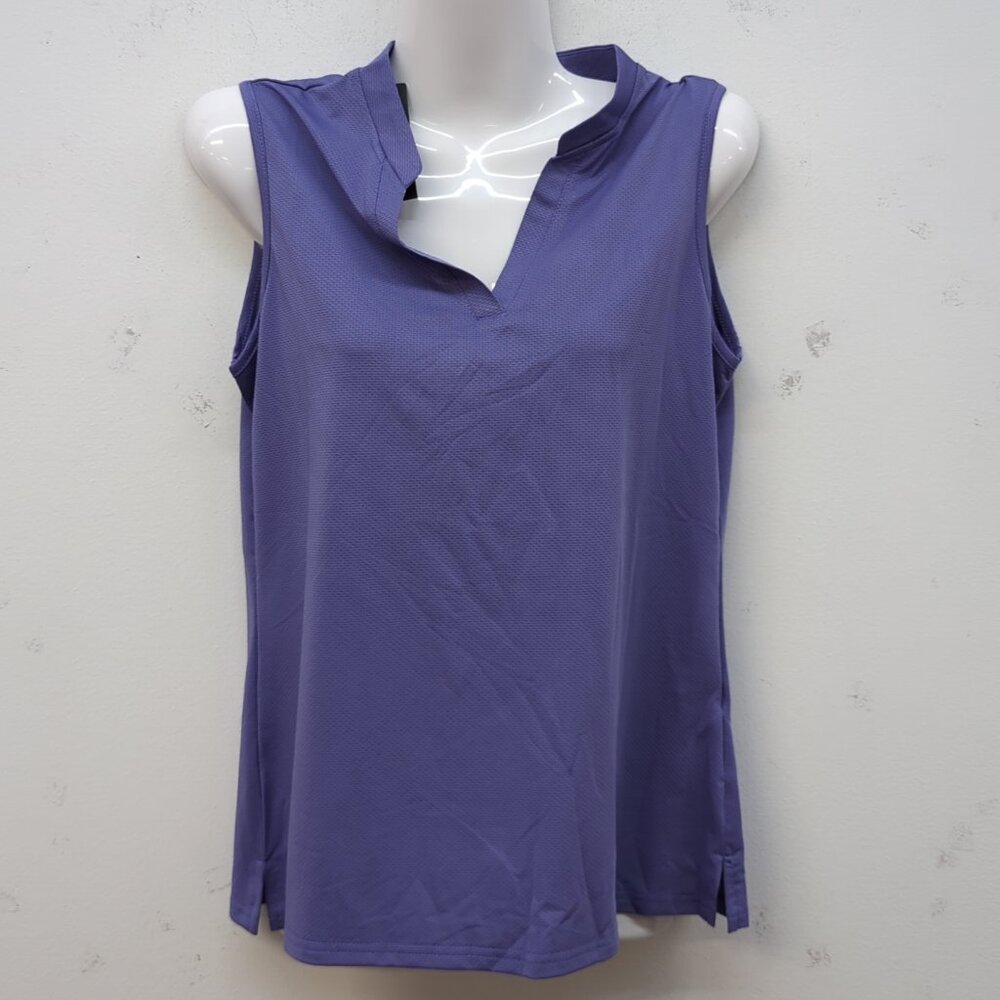 Vidusou Sleeveless Golf Polo Shirt Lightweight Tennis Sport Top Small Purple